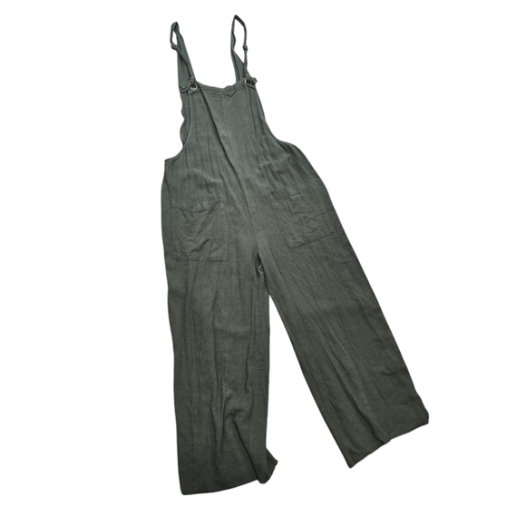 Natural Life Carly olive drab green overalls jumpsuit new - Picture 4 of 10